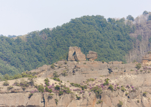 Rock formations landscape, North Hamgyong, Chilbosan, North Korea