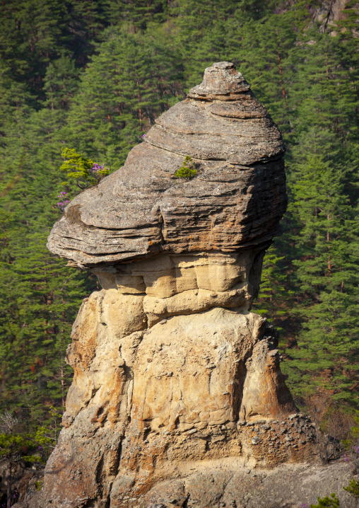 Rock formations landscape, North Hamgyong, Chilbosan, North Korea