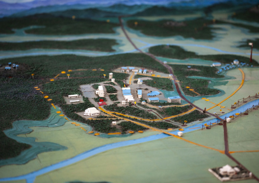 DMZ mock-up model, North Hwanghae, Panmunjom, North Korea