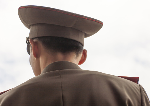 North Korean officer in the joint security area of the DMZ, North Hwanghae, Panmunjom, North Korea