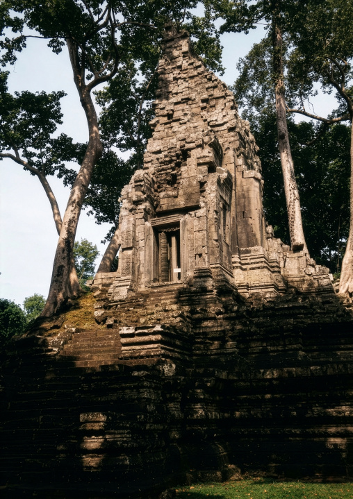 Khmer temple at Angkor, Siem Reap Province, Angkor, Cambodia