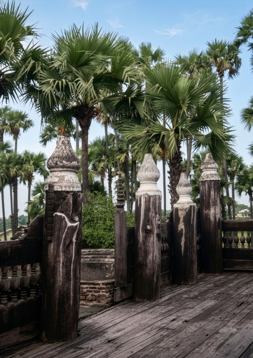 Old wooden monastery, Yangon region, Yangon, Myanmar