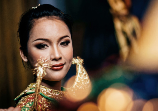 Cambodian dancer of the National ballet, Phnom Penh province, Phnom Penh, Cambodia