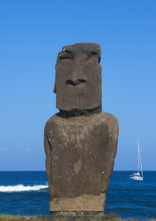 Ahu tautira moai, Easter Island, Hanga Roa, Chile