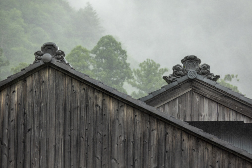 Wooden house in a traditional village, Kyoto Prefecture, Miyama, Japan