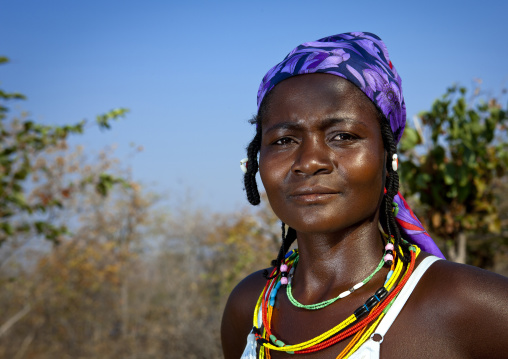 Mudimba Woman Wearing A Bra, Village Of Combelo, Angola