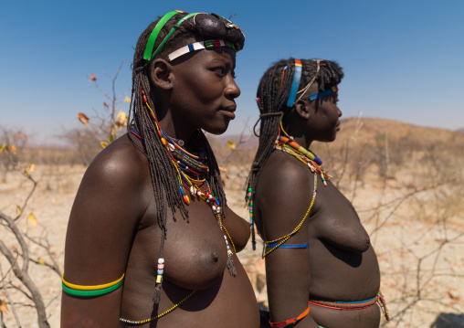 Muhacaona tribe women, Cunene Province, Oncocua, Angola