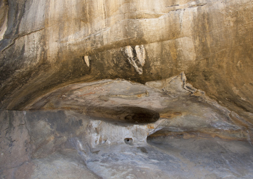 Cave With Carvings In Tchitundo Hulo Hills, Angola