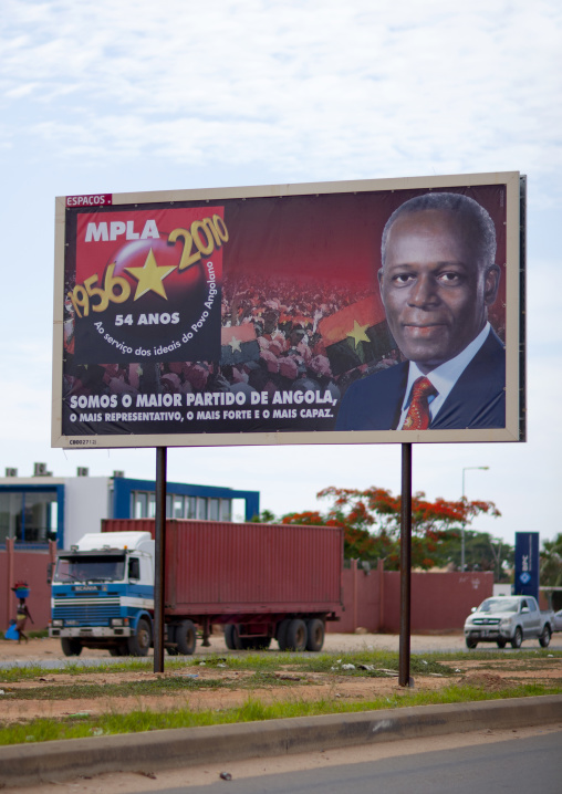 Mpla Campaign Billboard, Luanda, Angola