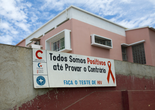 Panel Of A Prevention Campaign Against Aids, Benguela, Angola