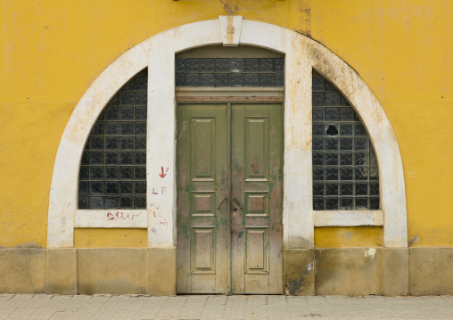 Entrance Of A Colonial Building In Benguela, Angola
