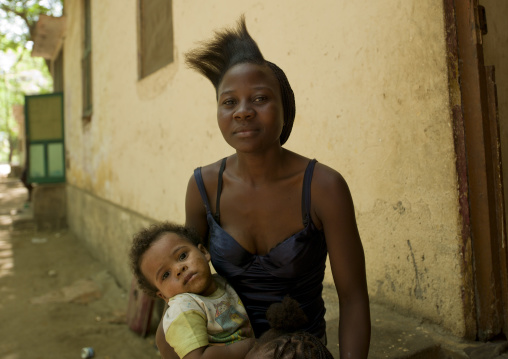 Woman With Her Child, Village Of Dombe Grande, Angola