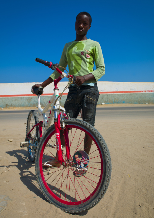 Young Man With His Bike, Namibe Town, Angola