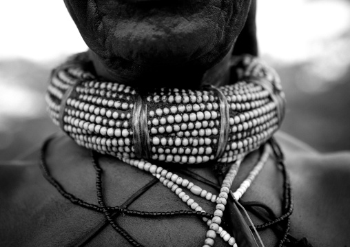 Traditional Beaded Necklace Of A Mugambue Woman, Angola