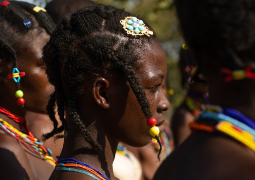 Mudimba tribe women hairstyles, Cunene Province, Cahama, Angola