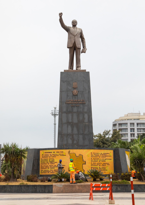 Statue of Antonio Agostinho Neto the first president of angola, Luanda Province, Luanda, Angola