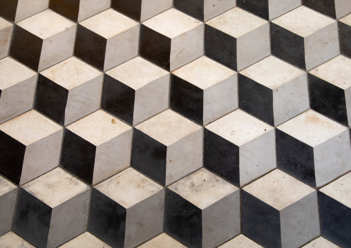 Palacio de ferro geometric tiles, Luanda Province, Luanda, Angola