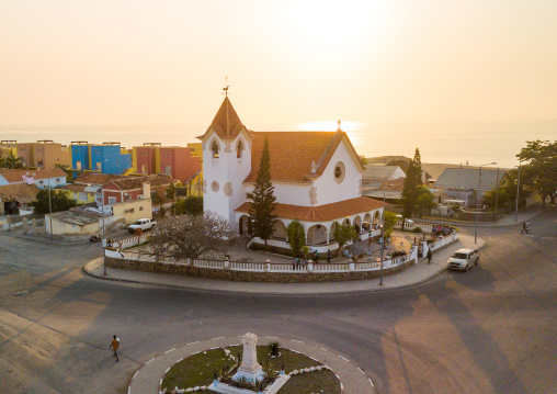 Igreja de nossa Senhora da arrabida aerial view, Benguela Province, Lobito, Angola