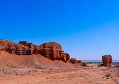 Rock formations in an arid area, Cunene Province, Curoca, Angola