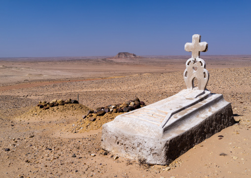 Christian tomb in the desert, Cunene Province, Curoca, Angola