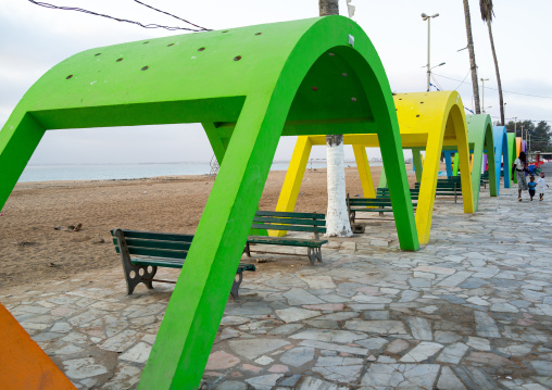 Miragens beach benches, Namibe Province, Namibe, Angola