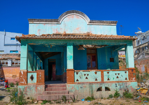 Damaged old portuguese colonial house, Huila Province, Lubango, Angola