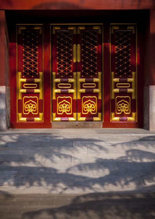 Closed Door In Forbidden City, Beijing, China