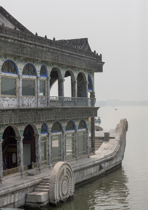 Marble Boat In Summer Palace, Beijing China