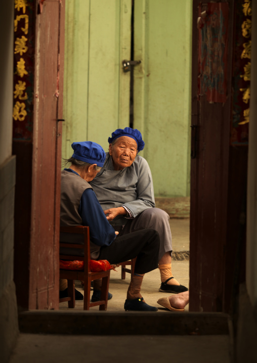 Grandmothers With Little Feet, Jianshui, Yunnan Province, China