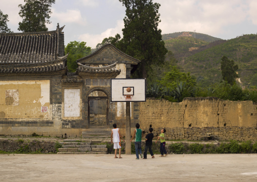 Basket Ball Playground, Tuan Shan Village, Yunnan Province, China
