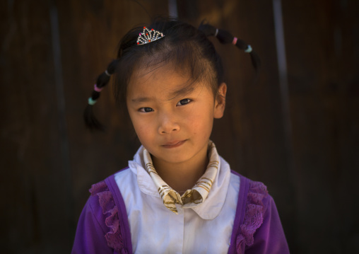 Chinese Girl In The Street, Xizhou, Yunnan Province, China