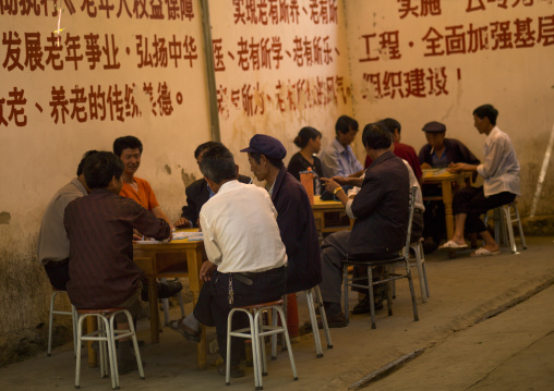 People Playing Chinese Chess, Xizhou, Yunnan Province, China