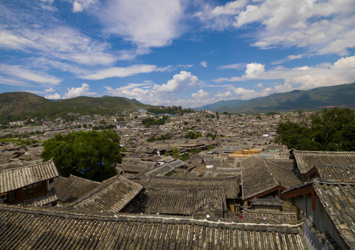 Roof Tops Of Old Town, Lijiang, Yunnan Province, China