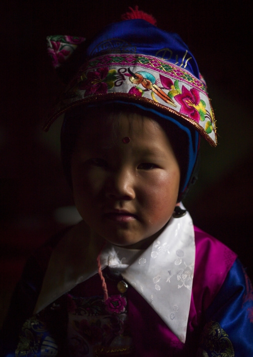 Tibetan Girl, Zhongdian, Yunnan Province, China