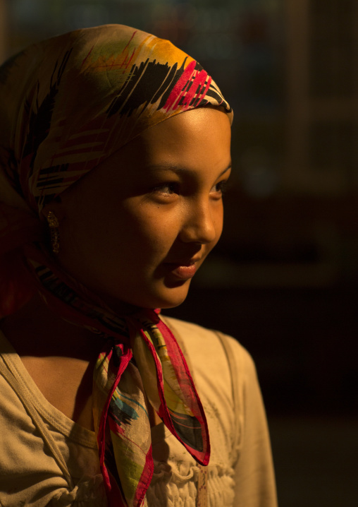 Young Uyghur Girl, Hotan, Xinjiang Uyghur Autonomous Region, China