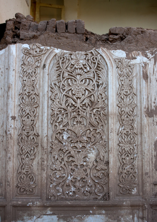 Detail Of A Wall In A Demolished House, Old Town Of Kashgar, Xinjiang Uyghur Autonomous Region, China