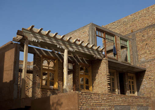Renovated Buildings In The Old Town Of Kashgar, Xinjiang Uyghur Autonomous Region, China