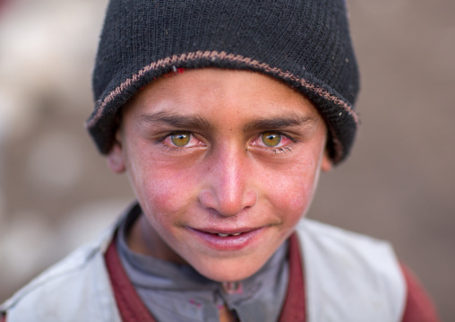 Wakhi nomad boy with clear eyes, Big pamir, Wakhan, Afghanistan