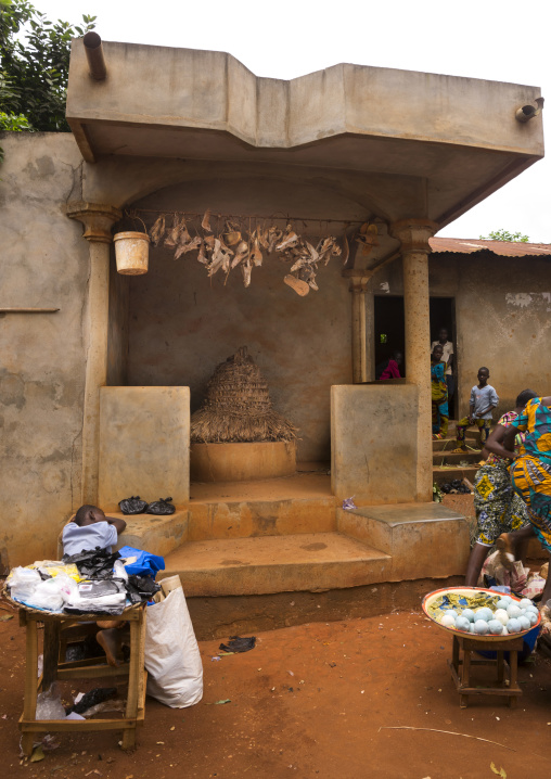 Benin, West Africa, Adjara, legba fetish on a market