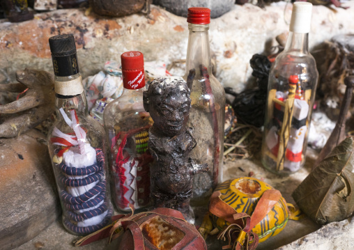 Benin, West Africa, Bonhicon, kagbanon bebe voodoo priest temple