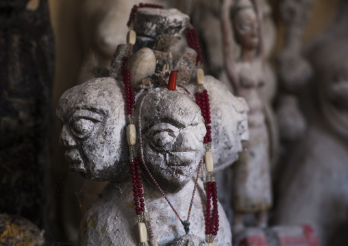 Benin, West Africa, Bonhicon, statues sold on a voodoo market
