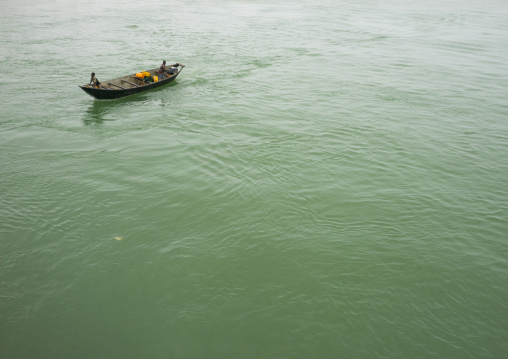 Benin, West Africa, Cotonou, boat in nokoue lake