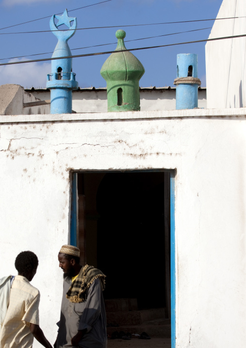 Men In Front Of An Old Mosque, Tadjourah, Djibouti