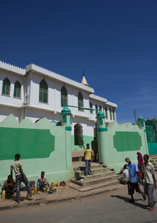 People At The Entrance Of A Mosque, Harar, Ethiopia