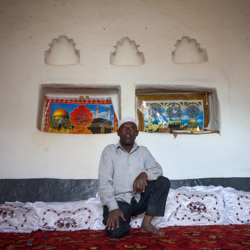 Portrait Of A Man In Emir Nur House In The Old Town Of Harar, Ethiopia