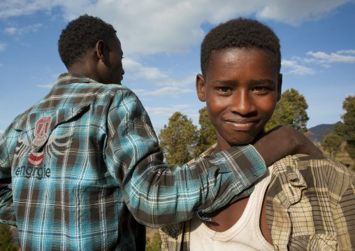 Portrait Of Two Ethiopian Teenage Boys, Dire Dawa, Ethiopia