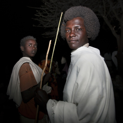 Karrayyu Tribe Man With Gunfura Hairstyle During Gadaaa Ceremony, Metahara, Ethiopia