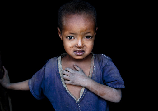 Portrait of a poor kid, Alaba, Ethiopia