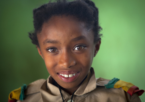 Portrait Of A Rasta Girl In Shashemene Jamaican School, Oromia Region, Ethiopia