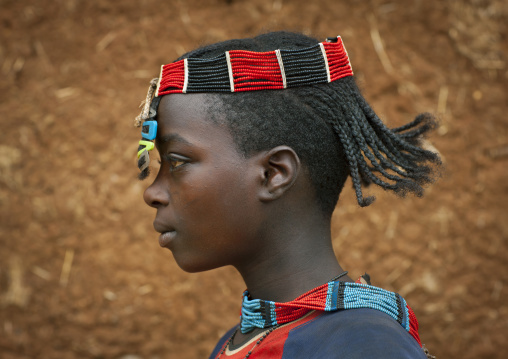 Young Fashionable Banna Woman With Hairclip In Key Afer Omo Valley Ethiopia